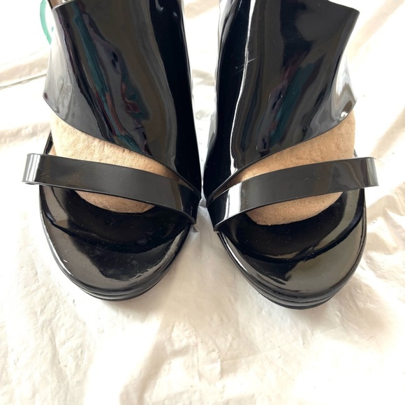 NWT Andrew Geller Women's Black Theola Sandal Pump cone heel.SZ 10 M Brand New - Picture 5 of 15